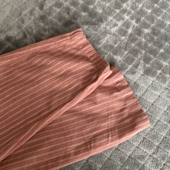 American Eagle striped paper bag waist pants w/tie - Picture 2 of 7